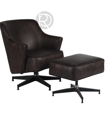 Armchair with ottoman PELE by Rodesigne — designer armchair, custom furniture by RODESIGNE