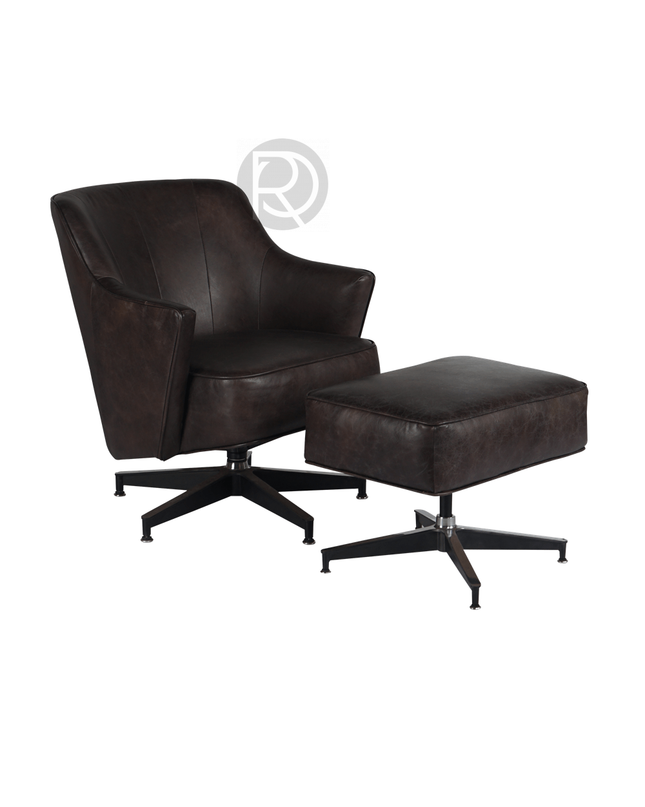 Armchair with ottoman PELE by Rodesigne — designer armchair, custom furniture by RODESIGNE