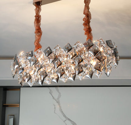 Chandelier MUUSE by Rodesigne — glass designer chandelier, custom lighting by RODESIGNE