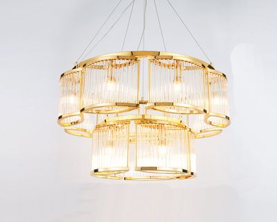 Chandelier STILIO by Rodesigne — glass designer chandelier, custom lighting by RODESIGNE