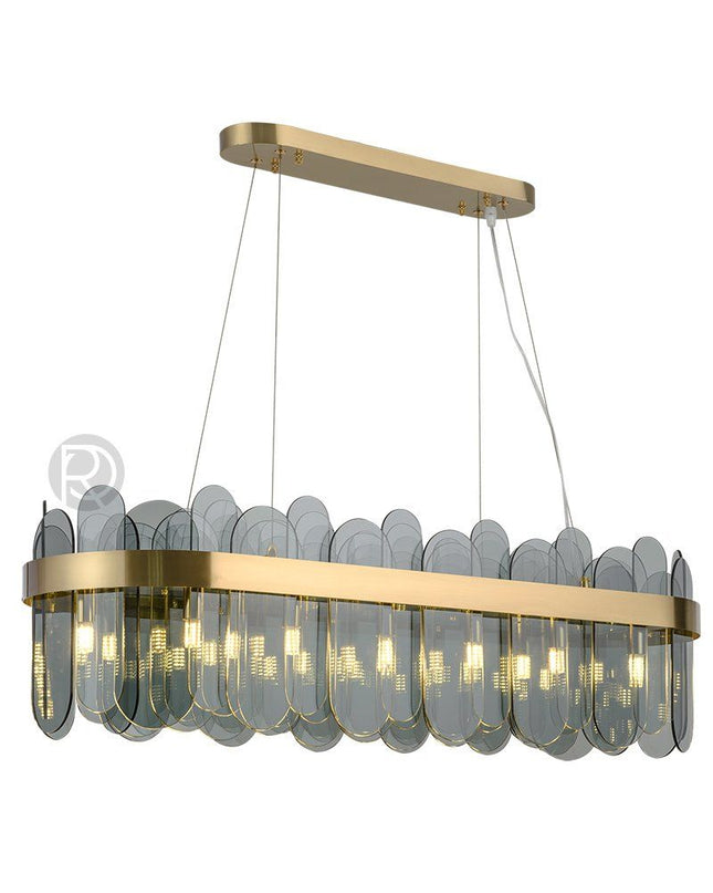 Designer chandelier WANAS LONG by Rodesigne — brass designer chandelier, custom lighting by RODESIGNE