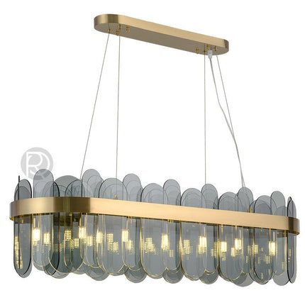 Designer chandelier WANAS LONG by Rodesigne — brass designer chandelier, custom lighting by RODESIGNE