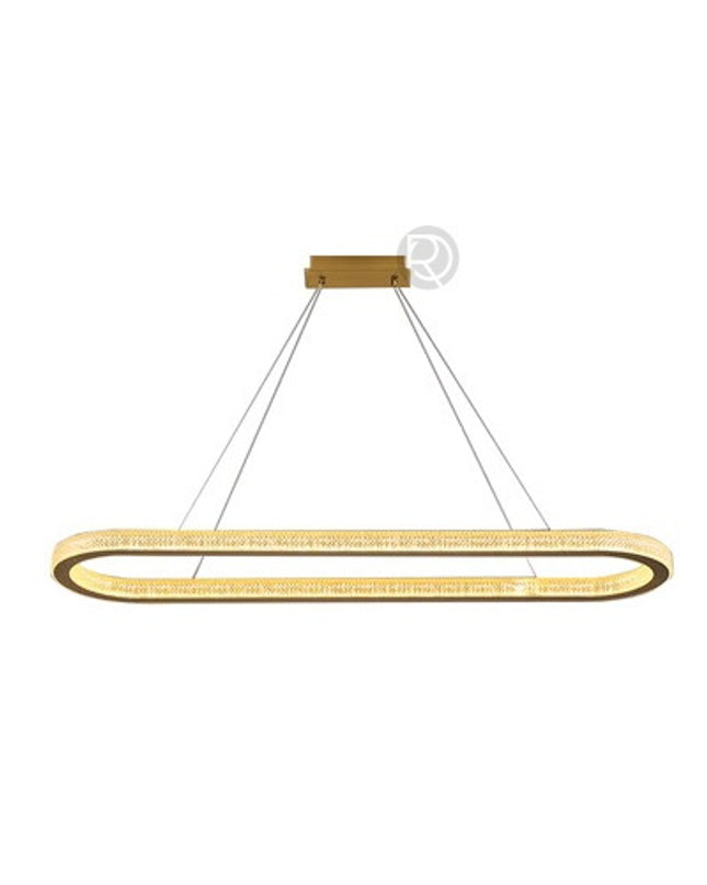 Chandelier RECT CRU by Rodesigne — brass designer chandelier, custom lighting by RODESIGNE