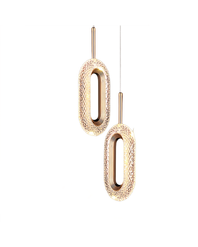 Hanging lamp WERTWOL by Rodesigne — brass modern pendant light, custom designer lighting by RODESIGNE