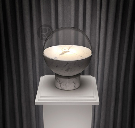 Designer table lamp GLOBE by Rodesigne — marble designer table lamp by RODESIGNE