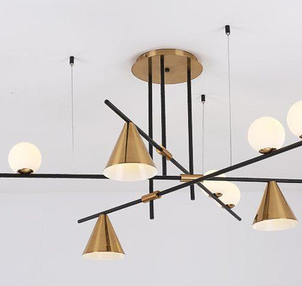 Chandelier Zenon by Rodesigne — brass designer chandelier, custom lighting by RODESIGNE