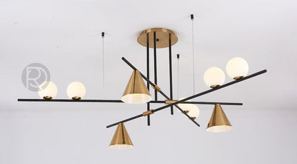 Chandelier Zenon by Rodesigne — brass designer chandelier, custom lighting by RODESIGNE