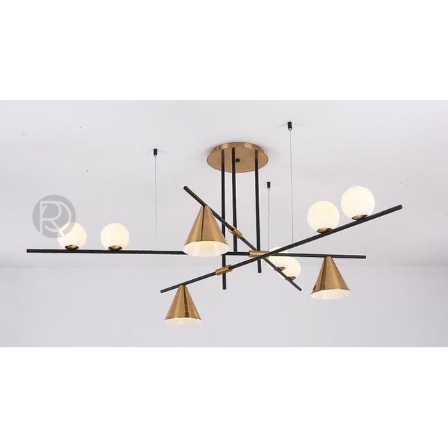 Chandelier Zenon by Rodesigne — brass designer chandelier, custom lighting by RODESIGNE