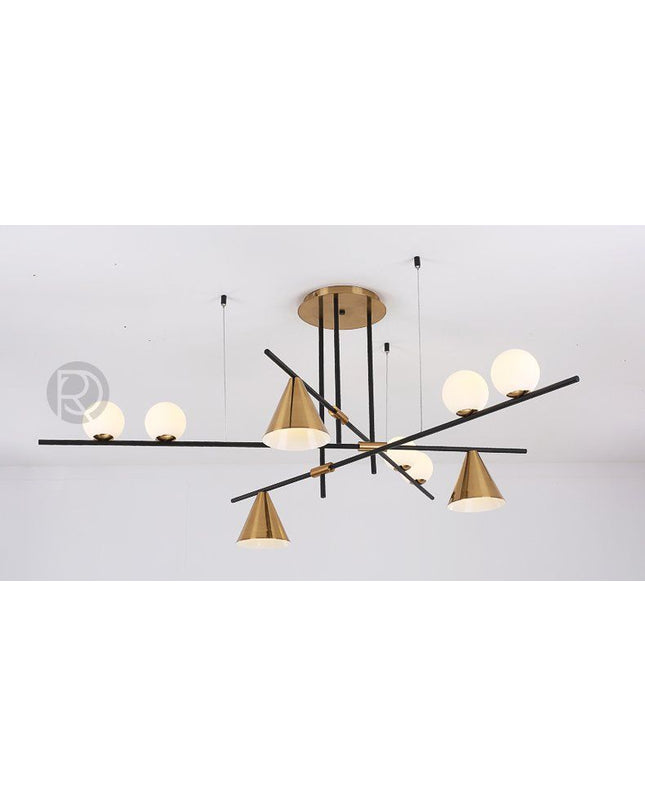 Chandelier Zenon by Rodesigne — brass designer chandelier, custom lighting by RODESIGNE