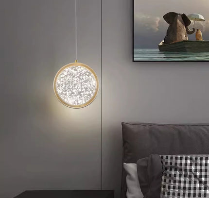 Pendant lamp GLANZ by Rodesigne — brass modern pendant light, custom designer lighting by RODESIGNE