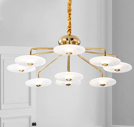 Chandelier LOPS by Rodesigne — brass designer chandelier, custom lighting by RODESIGNE