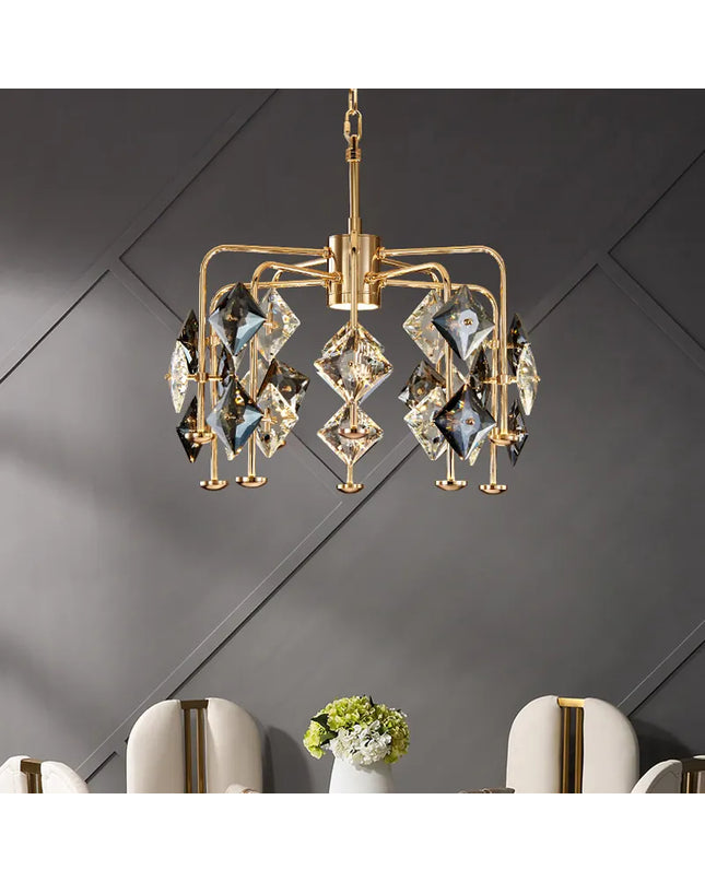 Chandelier CRISTA by Rodesigne — glass designer chandelier, custom lighting by RODESIGNE