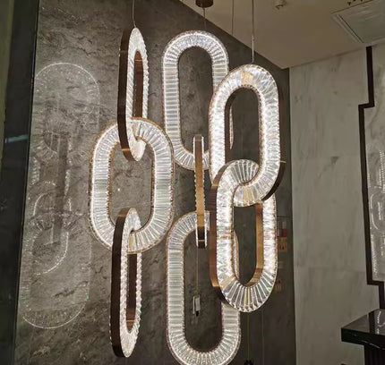 BOUCLE chandelier by Rodesigne — brass designer chandelier, custom lighting by RODESIGNE
