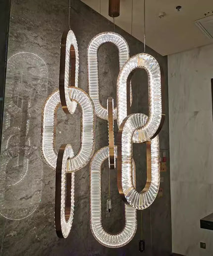 BOUCLE chandelier — Chandeliers by Romatti, view 4