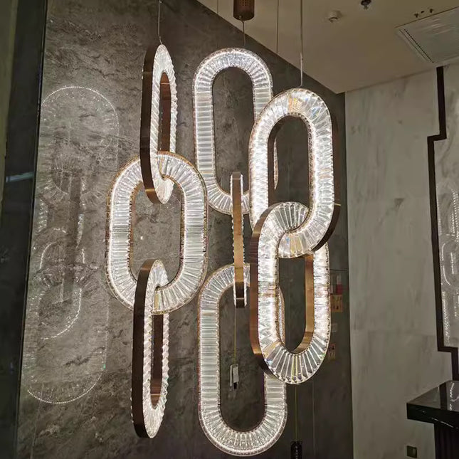 BOUCLE chandelier — Chandeliers by Romatti, view 4