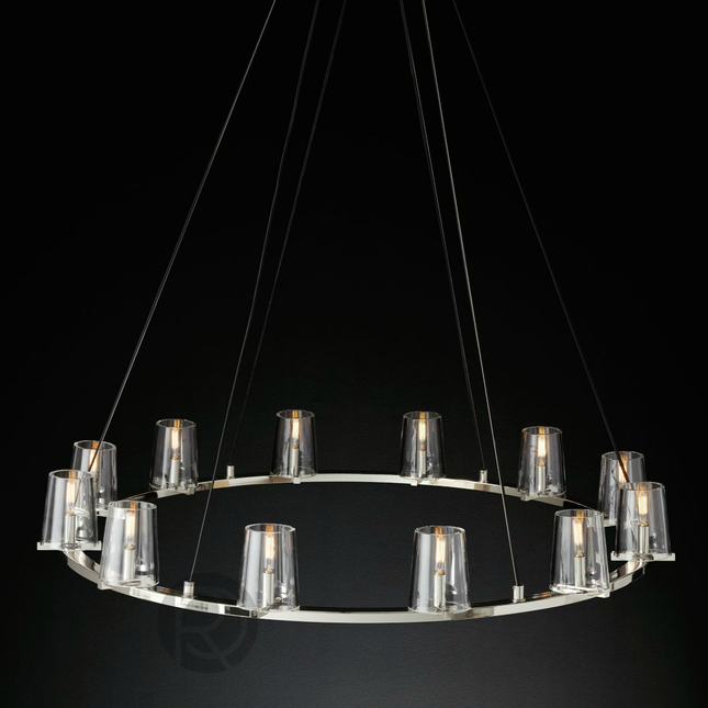 Designer chandelier PAUILLAC by Rodesigne — glass designer chandelier, custom lighting by RODESIGNE