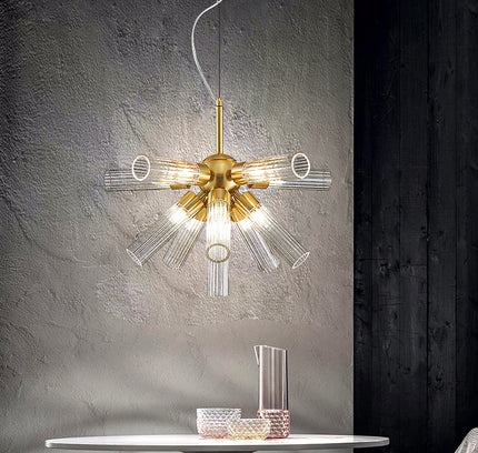 IGEL chandelier by Rodesigne — brass designer chandelier, custom lighting by RODESIGNE
