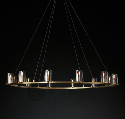 Designer chandelier PAUILLAC by Rodesigne — glass designer chandelier, custom lighting by RODESIGNE