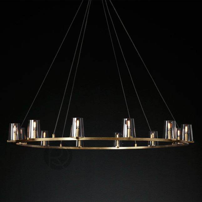 Designer chandelier PAUILLAC by Rodesigne — glass designer chandelier, custom lighting by RODESIGNE