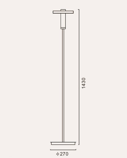 Floor lamp CAPELLU by Rodesigne