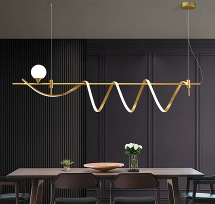 Chandelier WIRM by Rodesigne — brass designer chandelier, custom lighting by RODESIGNE