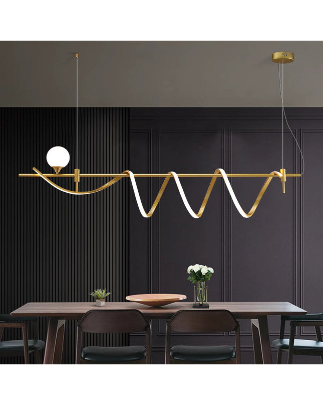 Chandelier WIRM by Rodesigne — brass designer chandelier, custom lighting by RODESIGNE