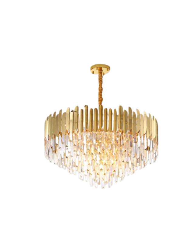 Chandelier PRECIOUS MAJESTY by Rodesigne — brass designer chandelier, custom lighting by RODESIGNE
