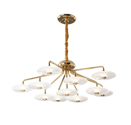 Chandelier LOPS by Rodesigne — brass designer chandelier, custom lighting by RODESIGNE
