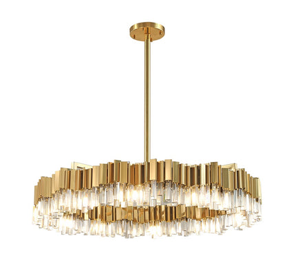 Chandelier ZAHN by Rodesigne — brass designer chandelier, custom lighting by RODESIGNE