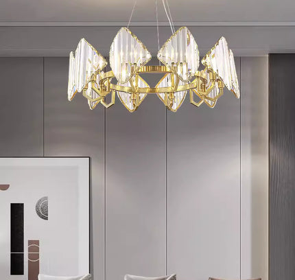 Chandelier BRANGUS RECT by Rodesigne — brass designer chandelier, custom lighting by RODESIGNE