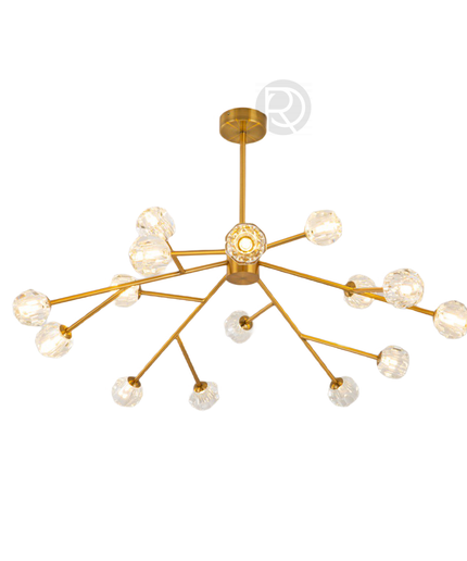Chandelier BARTEX by Rodesigne — brass designer chandelier, custom lighting by RODESIGNE