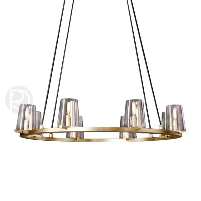 Designer chandelier PAUILLAC by Rodesigne — glass designer chandelier, custom lighting by RODESIGNE