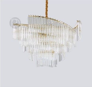 Chandelier EXCELLENT CASCADE by Rodesigne — brass designer chandelier, custom lighting by RODESIGNE