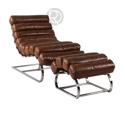 Armchair with ottoman ONDA by Rodesigne — designer armchair, custom furniture by RODESIGNE