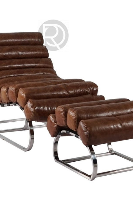 Armchair with ottoman ONDA by Rodesigne