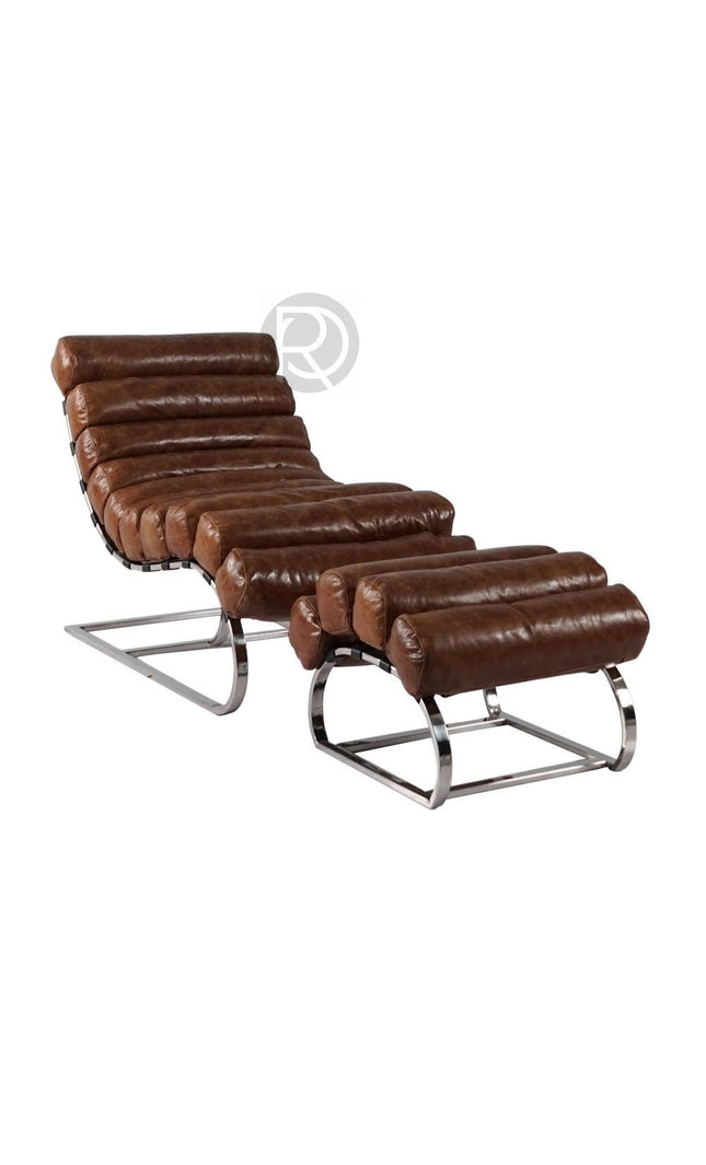 Armchair with ottoman ONDA by Rodesigne