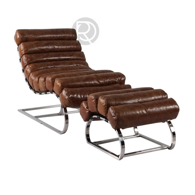Armchair with ottoman ONDA by Rodesigne — designer armchair, custom furniture by RODESIGNE