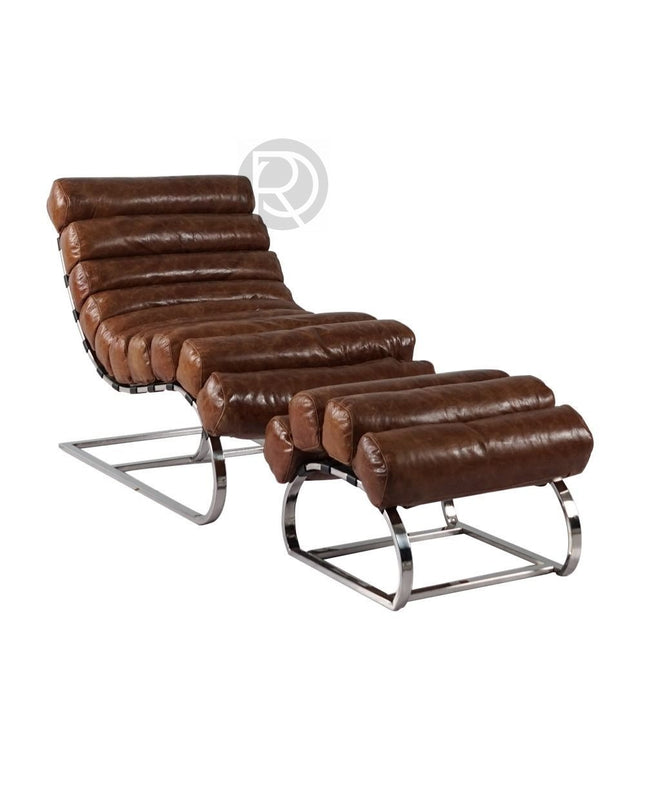 Armchair with ottoman ONDA by Rodesigne — designer armchair, custom furniture by RODESIGNE