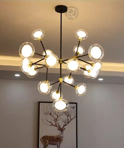 Chandelier LEGGERO by Rodesigne — glass designer chandelier, custom lighting by RODESIGNE