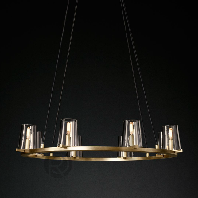 Designer chandelier PAUILLAC by Rodesigne — glass designer chandelier, custom lighting by RODESIGNE