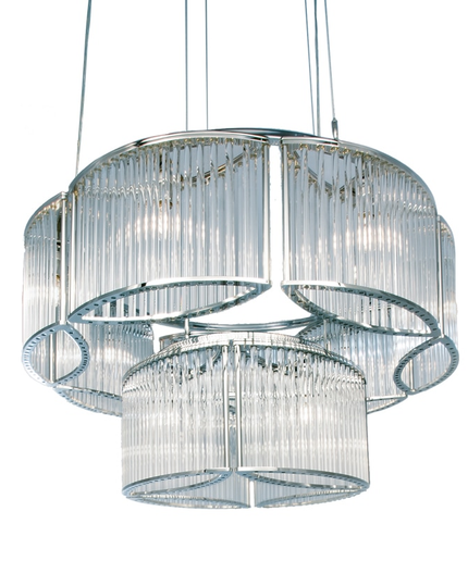 Chandelier STILIO by Rodesigne — glass designer chandelier, custom lighting by RODESIGNE