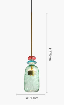 Pendant lamp LENSAD by Rodesigne — glass modern pendant light, custom designer lighting by RODESIGNE