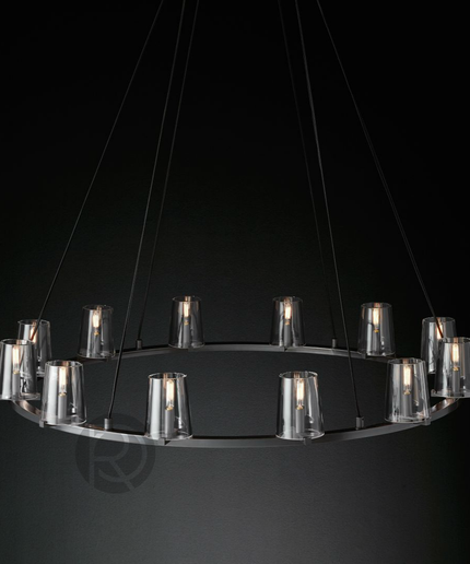 Designer chandelier PAUILLAC by Rodesigne — glass designer chandelier, custom lighting by RODESIGNE