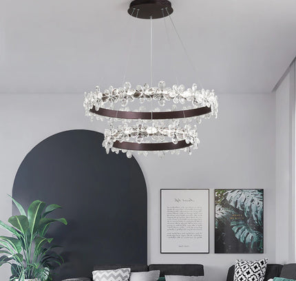 Chandelier BLUME by Rodesigne — glass designer chandelier, custom lighting by RODESIGNE