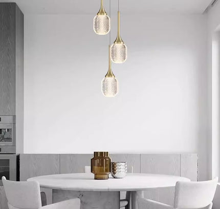 Pendant lamp COUSE by Rodesigne — brass modern pendant light, custom designer lighting by RODESIGNE