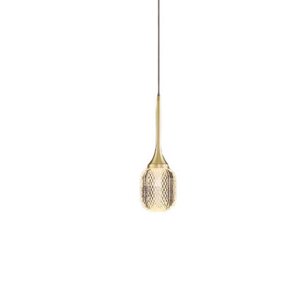 Pendant lamp COUSE by Rodesigne — brass modern pendant light, custom designer lighting by RODESIGNE