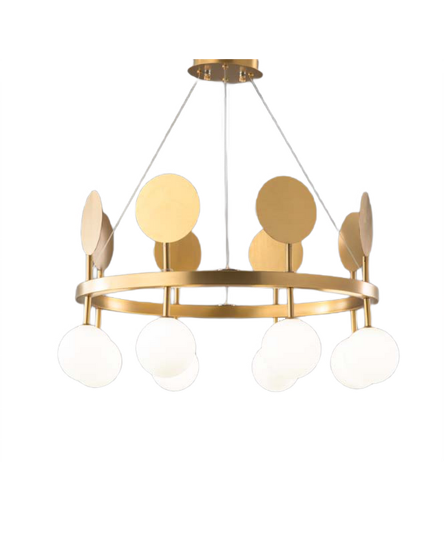 Chandelier BANDIERE by Rodesigne — brass designer chandelier, custom lighting by RODESIGNE