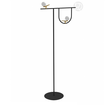Floor lamp YANZI by Rodesigne — glass designer floor lamp by RODESIGNE