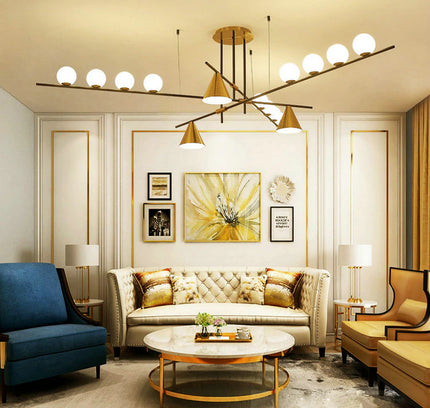 Chandelier Zenon by Rodesigne — brass designer chandelier, custom lighting by RODESIGNE
