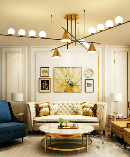 Chandelier Zenon by Rodesigne — brass designer chandelier, custom lighting by RODESIGNE